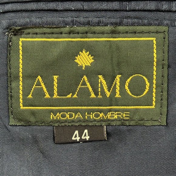 Alamo Moda Hombre Western Blazer Jacket Men’s 44R Gray Black Faux Leather Rodeo - Picture 5 of 15